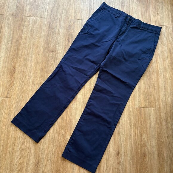 Tasso Elba Core Pant Hang Mid Rise Trouser Pants Navy Blue NWT Size 34 - Picture 1 of 6